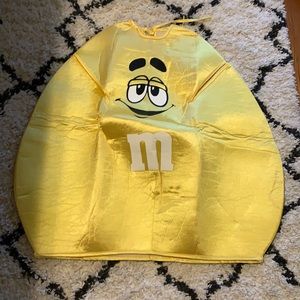 Yellow M&M costume.